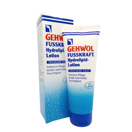 GEHWOL - Fusskraft Hydrolipid Lotion, Fusscreme, mit Urea, trockene Füsse 125ml