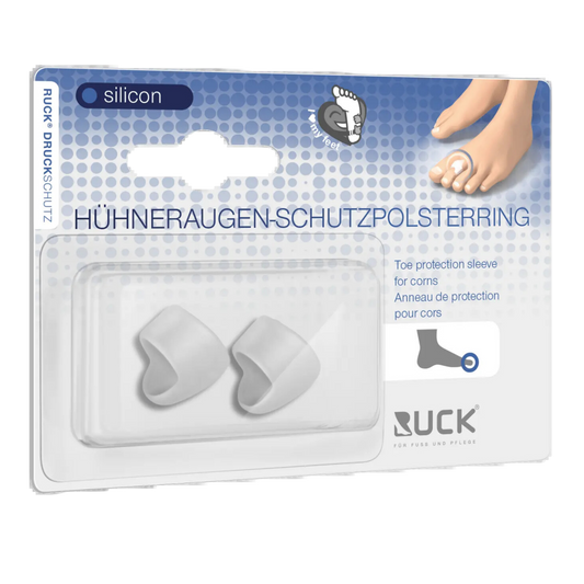 RUCK - Druckschutz Silikon Hühneraugen Schutzpolsterring Gr. 1 - 2 Stück