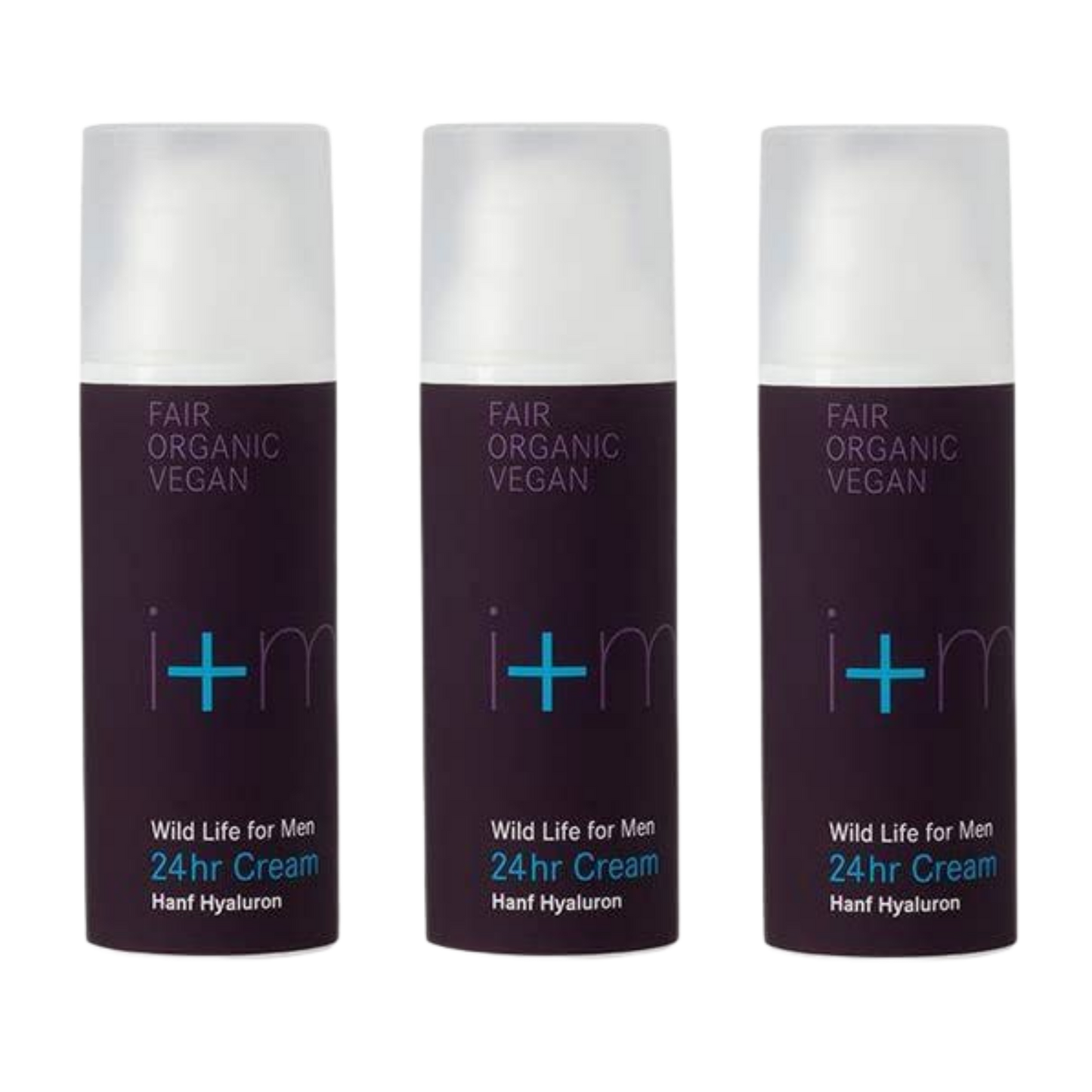 i+m Naturkosmetik - Wild Life for Men 24h Cream Hanf & Hyaluron (3x50ml)