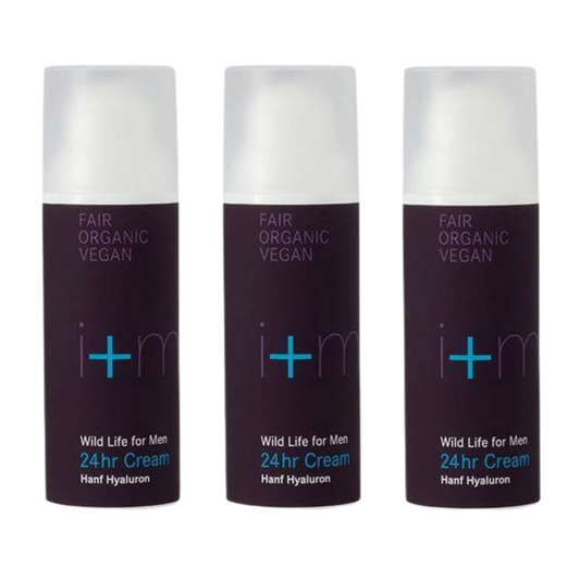 i+m Naturkosmetik - Wild Life for Men 24h Cream Hanf & Hyaluron (3x50ml)
