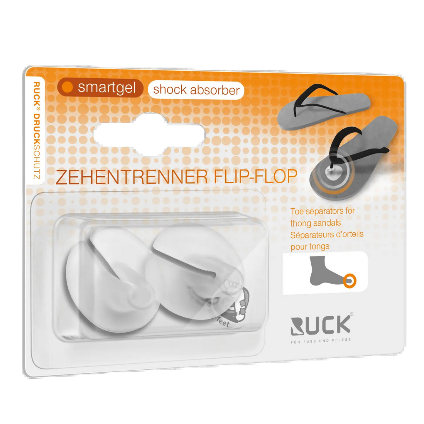 RUCK - DRUCKSCHUTZ smartgel Zehentrenner Flip Flop 1 Paar