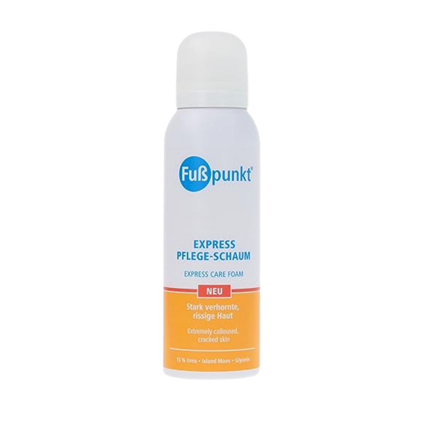 Fußpunkt - Express Pflege-Schaum stark verhornte, rissige Haut 125 ml