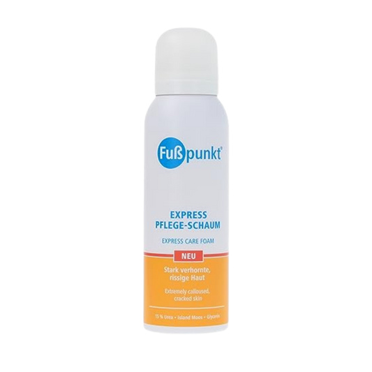 Fußpunkt - Express Pflege-Schaum stark verhornte, rissige Haut 125 ml