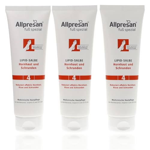 Allpresan Fuß spezial Nr. 4 Lipid-Salbe gegen Hornhaut und Schrunden - Fußsalbe zur täglichen Pflege verhornter Füße - 125 ml