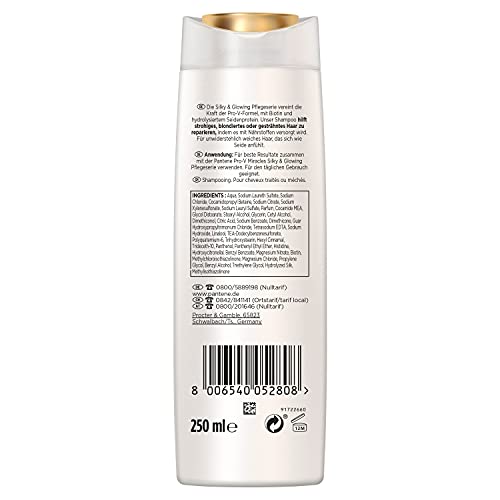 Pantene Pro-V Miracles Silky & Glowing Pflegespülung mit Biotin und Hydrolysiertem Seidenprotein, Haarpflege Glanz, 160ml