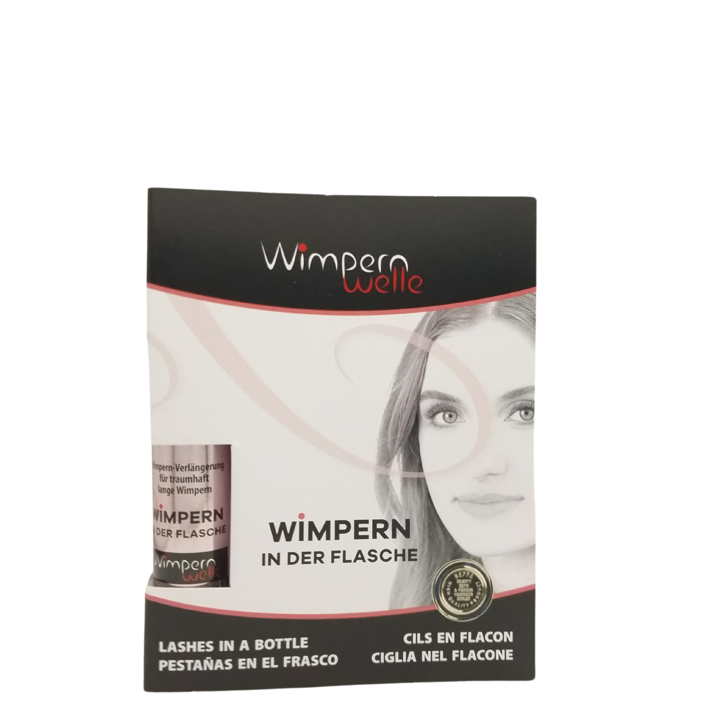 Wimpernwelle Wimpern in der Flasche, schwarz 8 ml