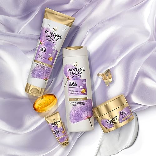 Pantene Pro-V Miracles Silky & Glowing Pflegespülung mit Biotin und Hydrolysiertem Seidenprotein, Haarpflege Glanz, 160ml