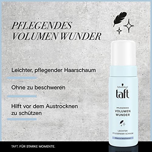 TAFT SCHWARZKOPF Leichter Pflegender Schaum Pflegendes Volumen Wunder, 150 ml