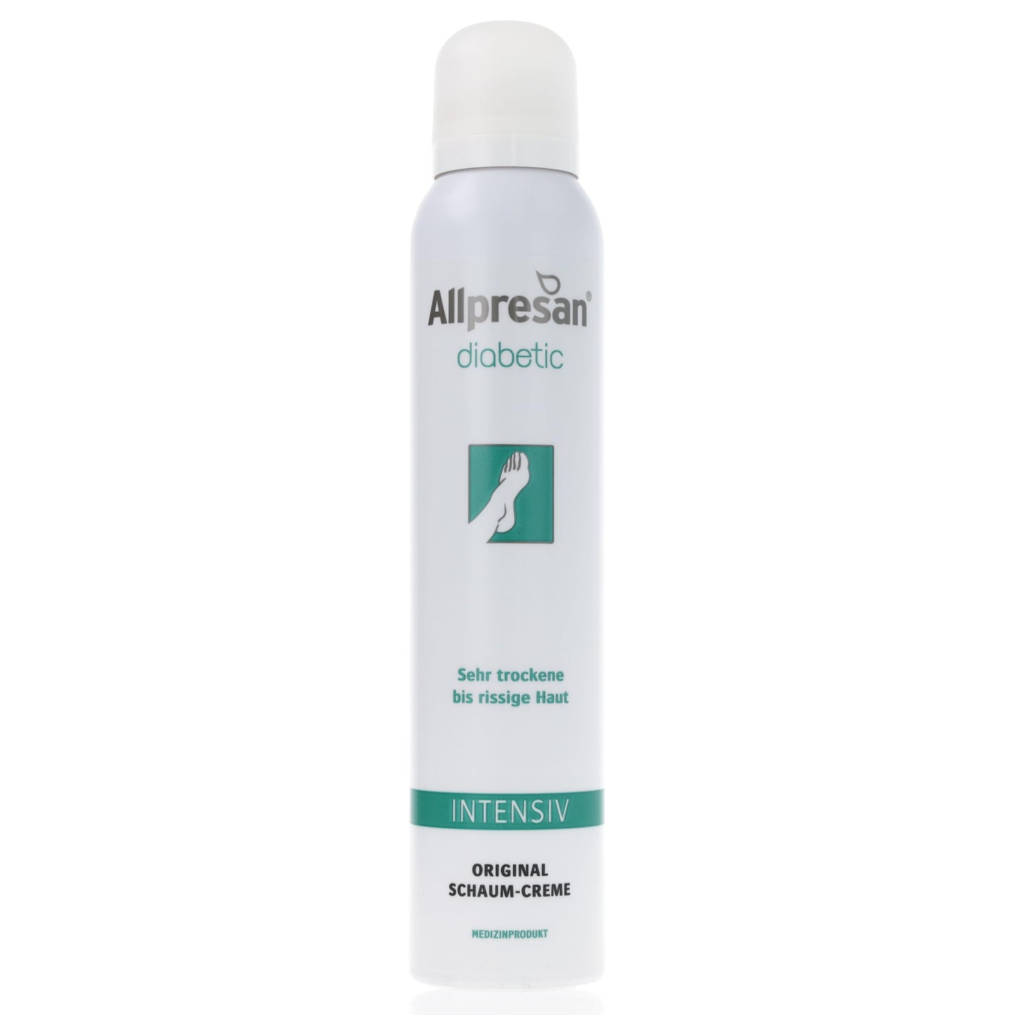 Allpresan diabetic INTENSIV Schaum-Creme - bei Diabetes mellitus - für sehr trockene bis rissige Fußhaut - 200 ml (1er Pack)