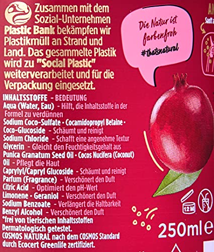 Nature Box Revitalisierendes Duschgel mit Granatapfel-Duft, 250 ml