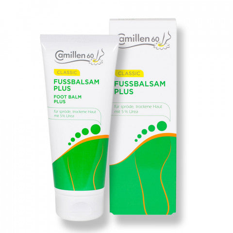 Camillen 60 - Fussbalsam Plus , Fußcreme mit Urea, Kamille für trockene Füsse 200 ml
