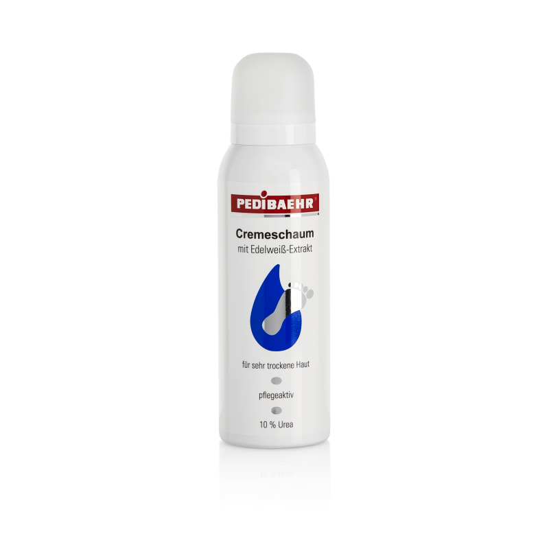 Pedibaehr - Fussschaum, trockene Haut mit Edelweiß, Fußcreme Urea 125 ml