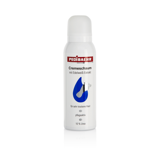 Pedibaehr - Fussschaum, trockene Haut mit Edelweiß, Fußcreme Urea 125 ml