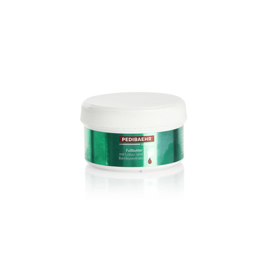 Pedibaehr Fußbutter | Green Asia | Mit Lotus- und Bambusextrakt | Mit Vitamin E | auch für Diabetiker | Feuchtigkeit | 125 ml